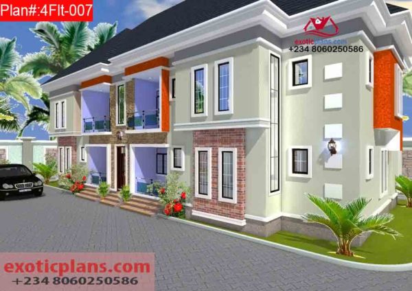 4 Flats Building Plan_Nigeria 1