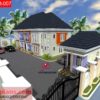 4 Flats Building Plan_Nigeria 5