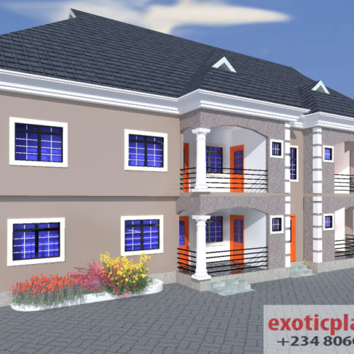 4 flats building plan Nigeria