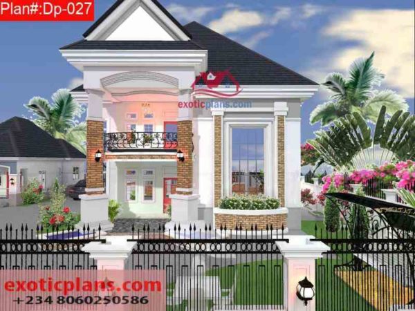 4 Bedrooms Duplex Building Plans Dp-027_1 _upload