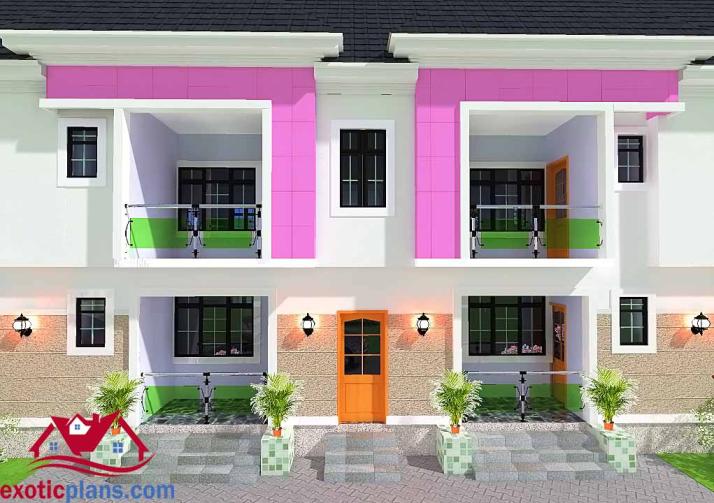 4 FLATS BUILDING DESIGN_ BENIN NIGERIA