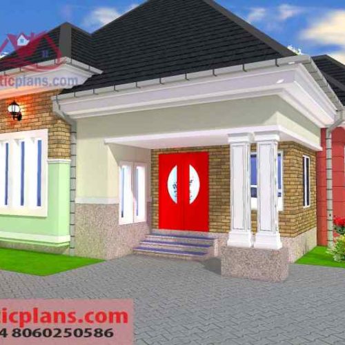 4 Bedrooms Bungalow Building plan Nigeria Bg_043