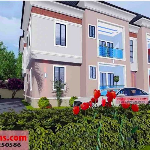 4 Flats Building plan Nigeria