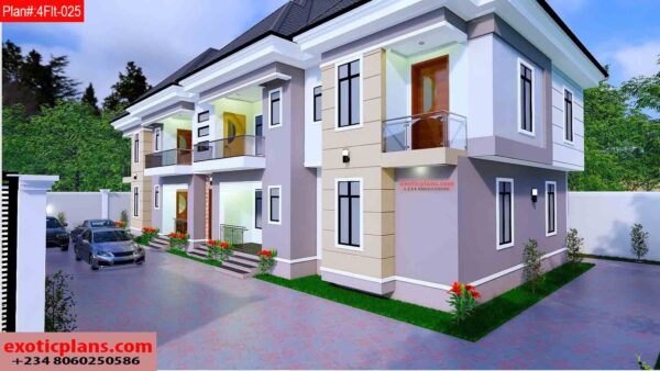 4 flats building design in nigeria