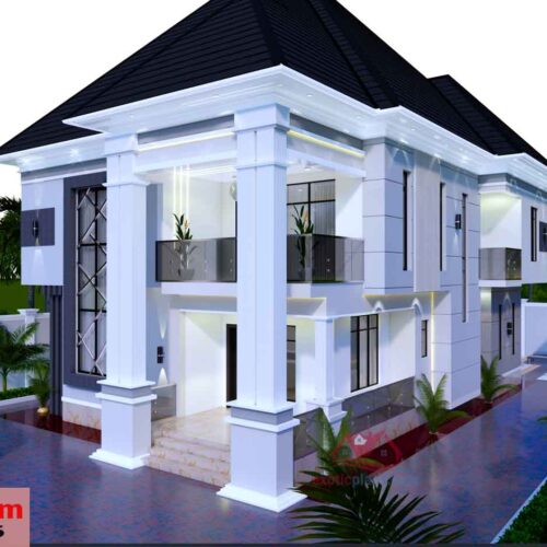 4 Bedroom Duplex House Plan Design