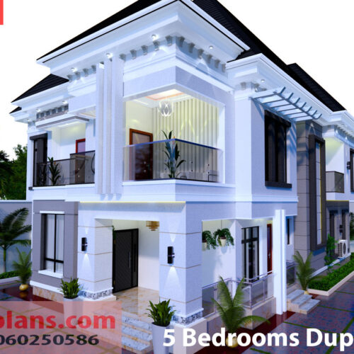 5 bedroom duplex design